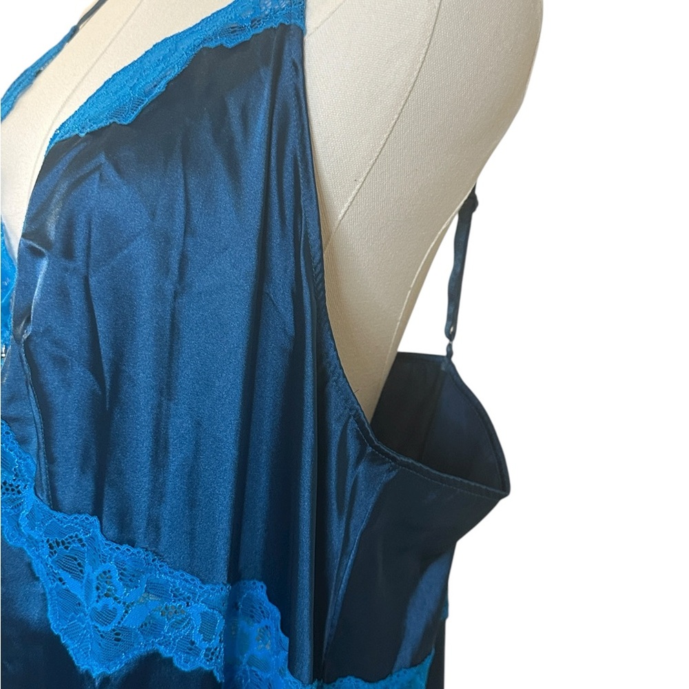 Adore Me Midnight Blue Chemise with Lace Accents - Picture 6 of 12